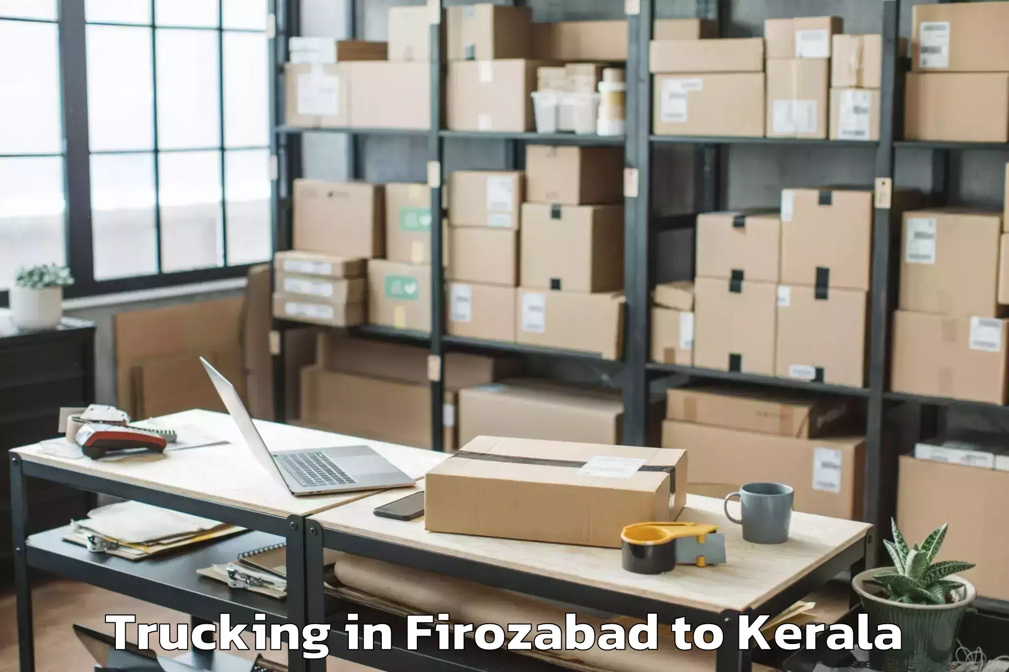 Book Firozabad to Elamakkara Trucking